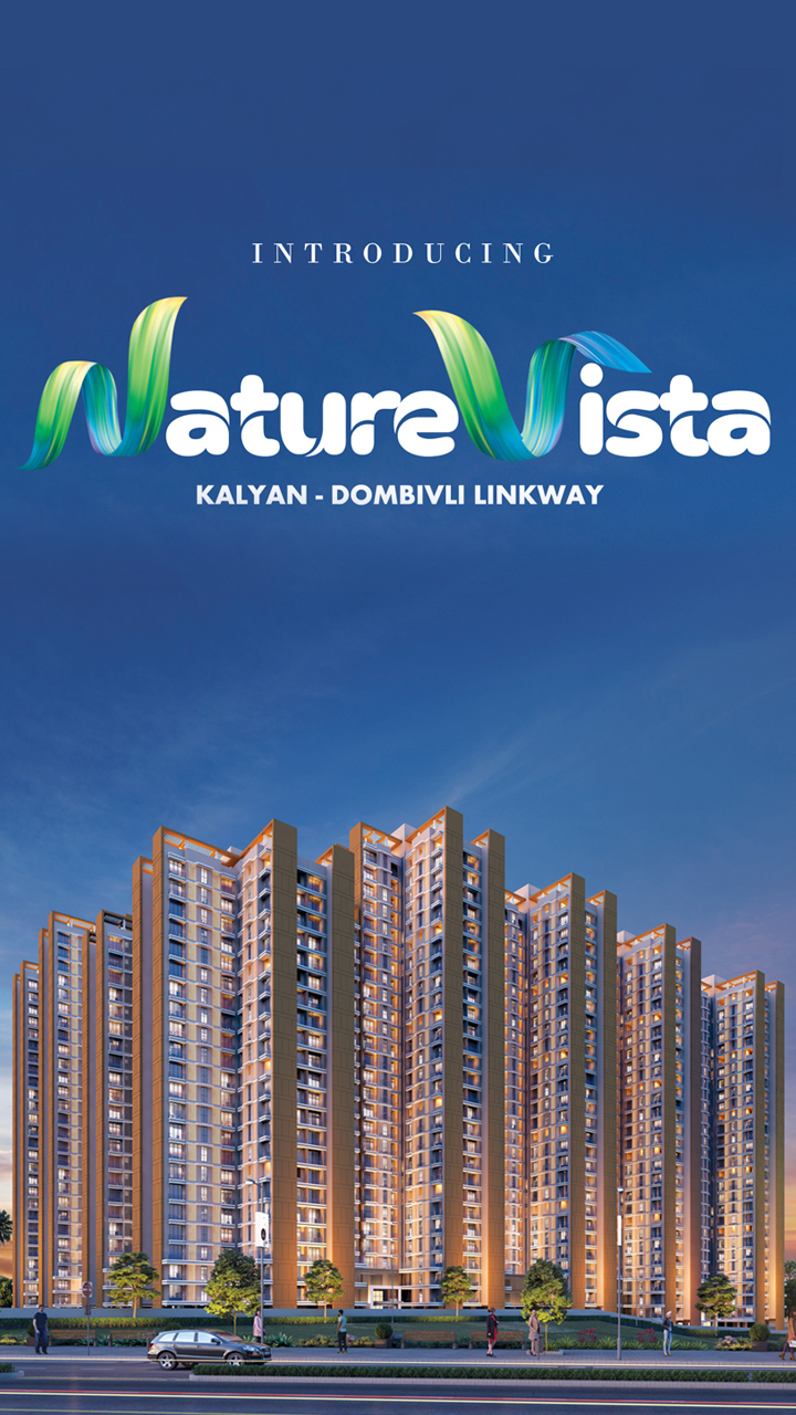 Mobile banner for Saket Nature Vista project in Kalyan East.
